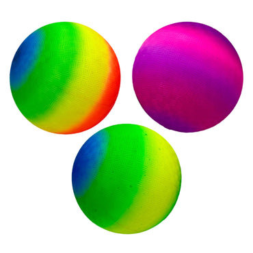 9 IN RAINBOW PLAYGROUND BALL ASSORTED