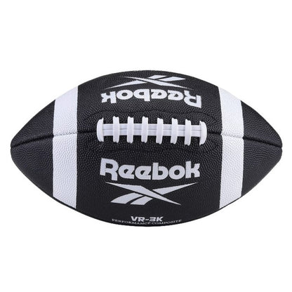 Black and white Reebok football.
