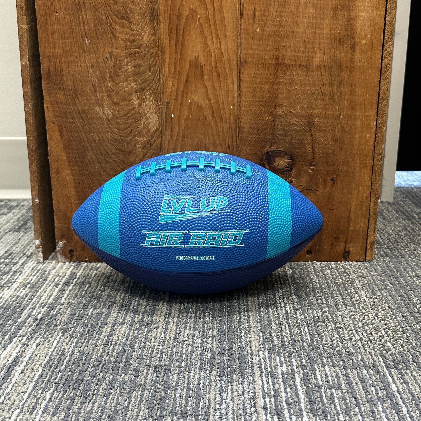 BALÓN DE FÚTBOL JUNIOR DE GOMA AZUL TALLA 7