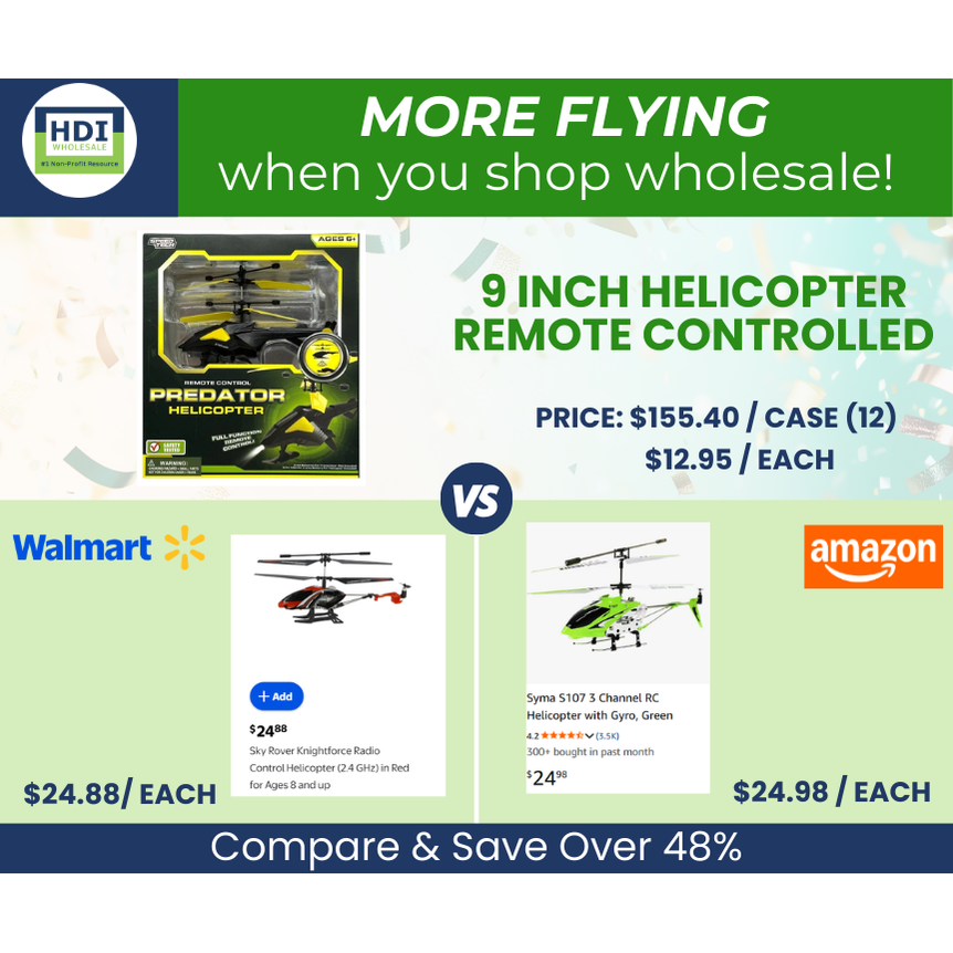 Remote Control Predator 9 IN PREDATOR HELICOPTER – HDI Wholesale