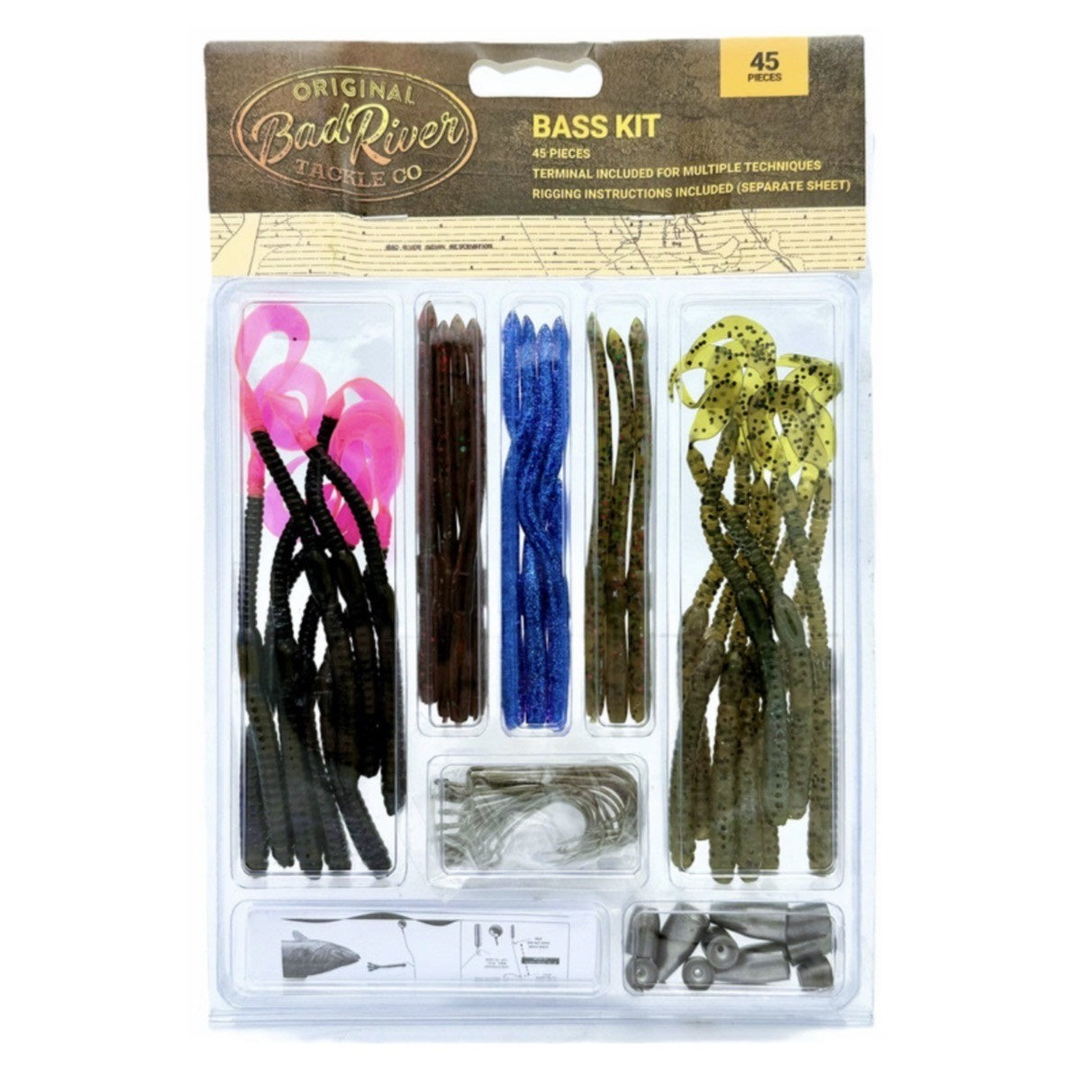 45 PC BASS FISHING KIT