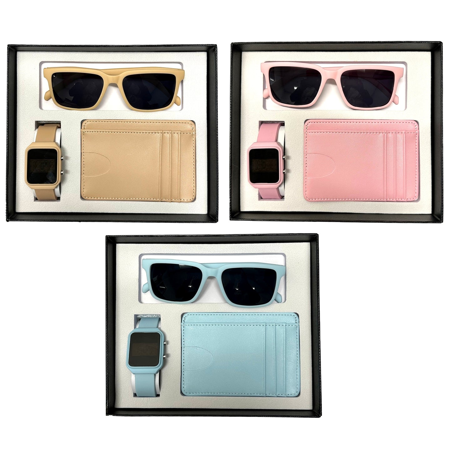 SET DE REGALO DE 3 RELOJES DIGITALES PARA NIÑA