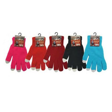 WOMEN'S TOUCH SCREEN GLOVES ASSORTED