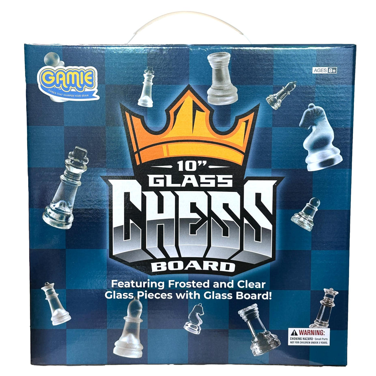 PREMIUM GLASS CHESS SET WITH 10 INCH BOARD