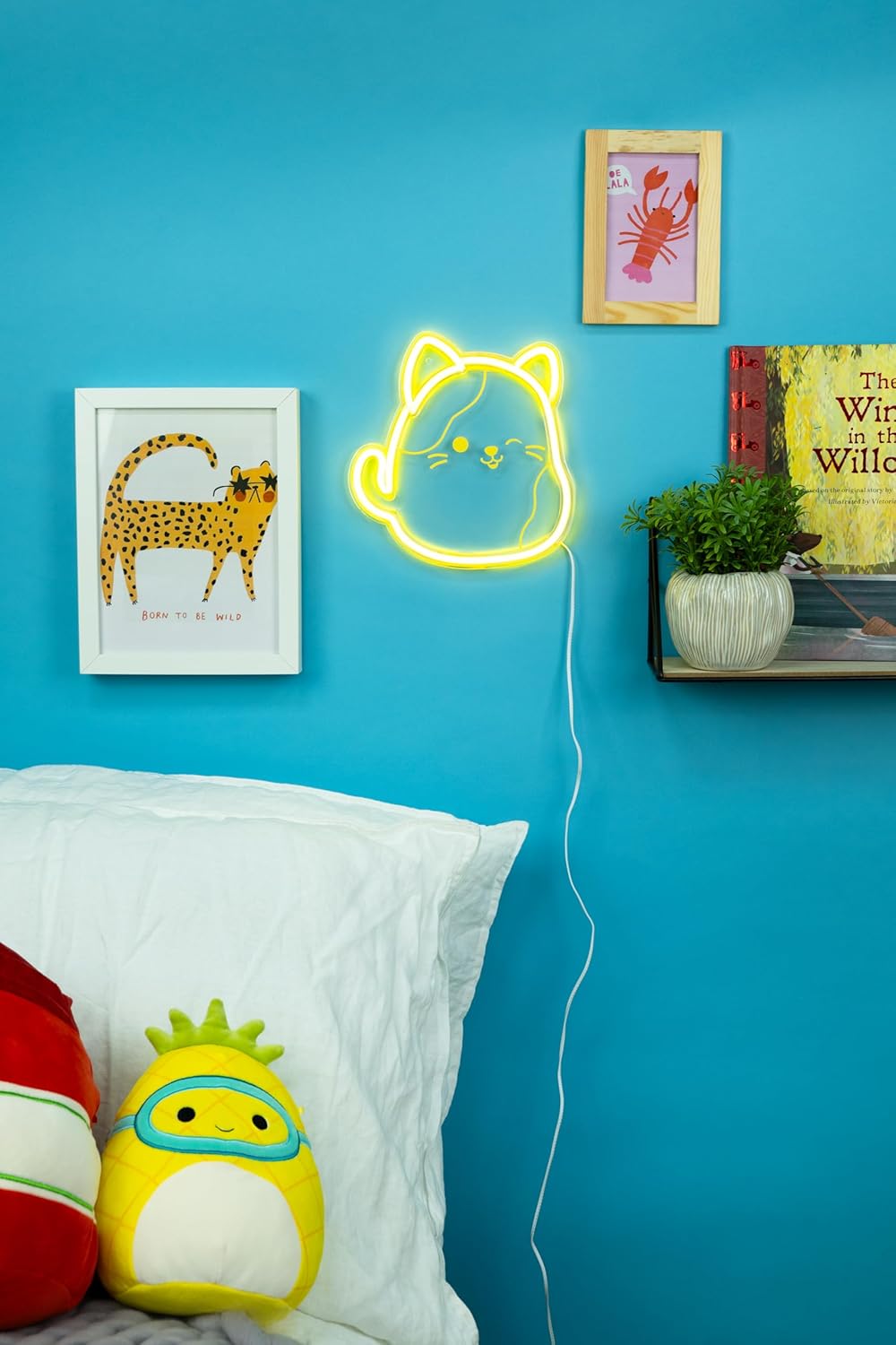 CAM THE CAT NEON WALL LIGHT USB POWERED 9 X 7 IN