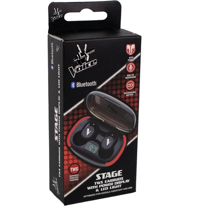 THE VOICE BLACK BT EARBUDS