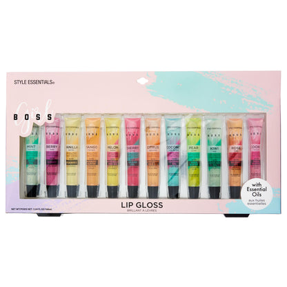 12 PC GIRL BOSS LIP GLOSS SET