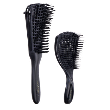2 PC BLACK RAKE BRUSH AND MINI BRUSH