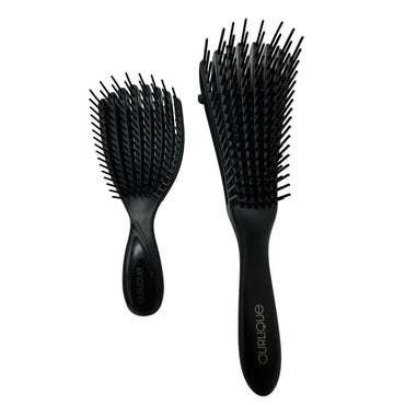 2 PC BLACK RAKE BRUSH AND MINI BRUSH