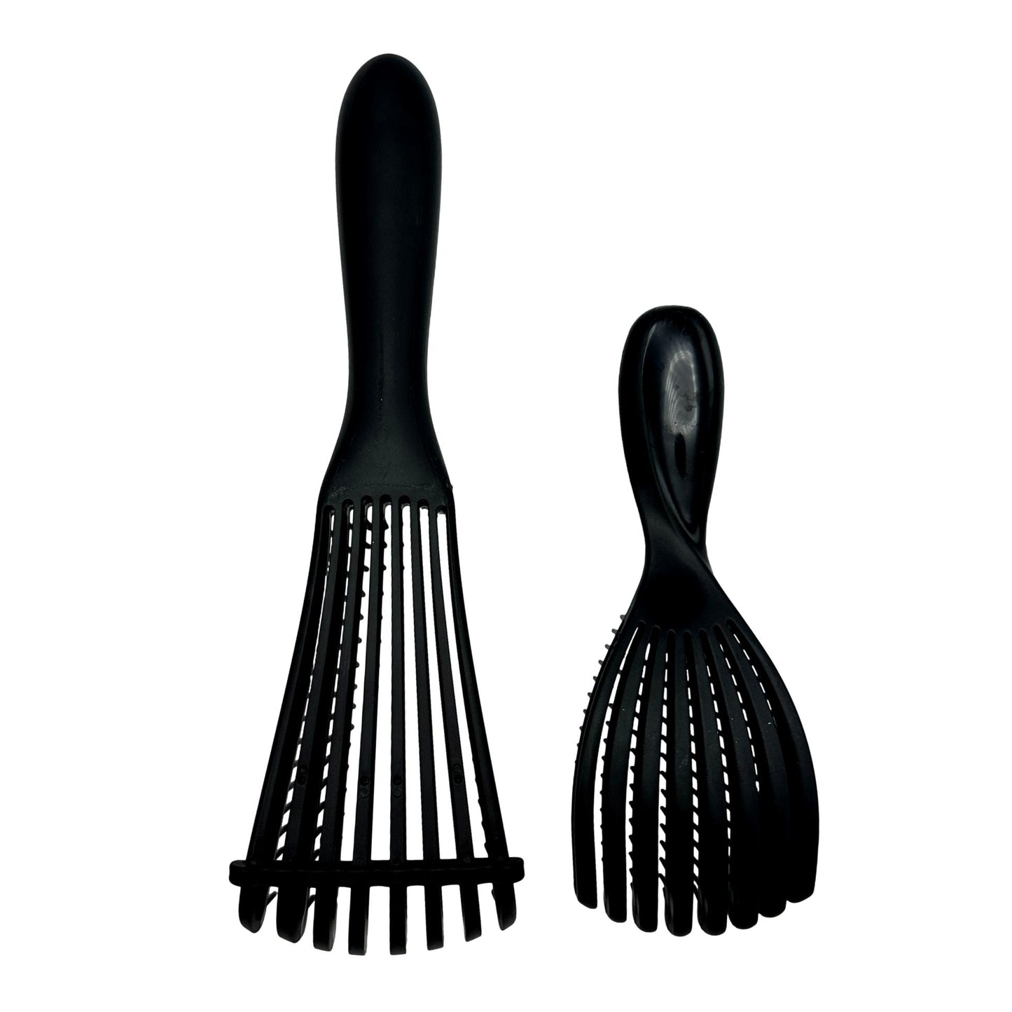 2 PC BLACK RAKE BRUSH AND MINI BRUSH