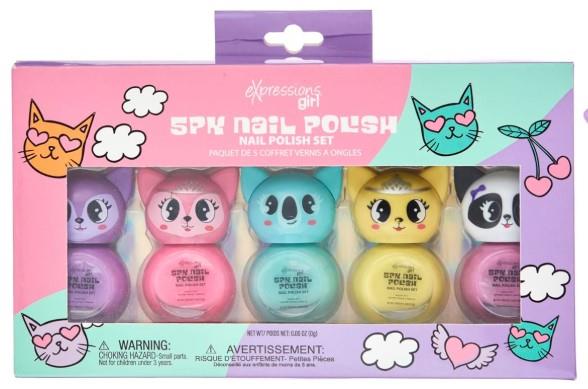 5 PC PASTEL NAIL POLISH SET