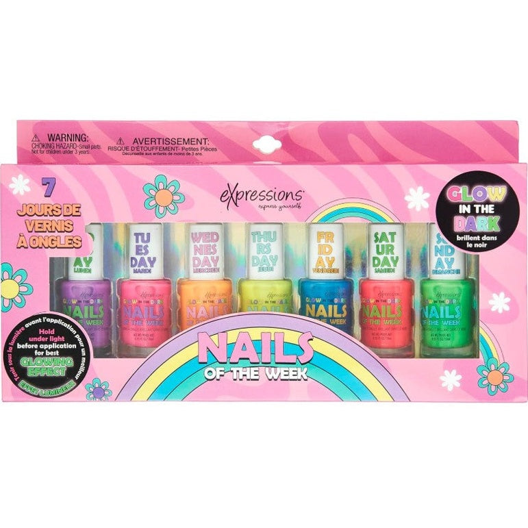 7 PC GLOW IN THE DARK NAILS OF THE WEEK
