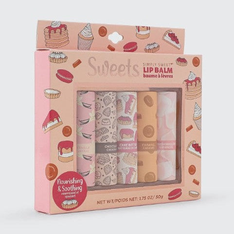5 PC SIMPLY SWEET LIP BALM