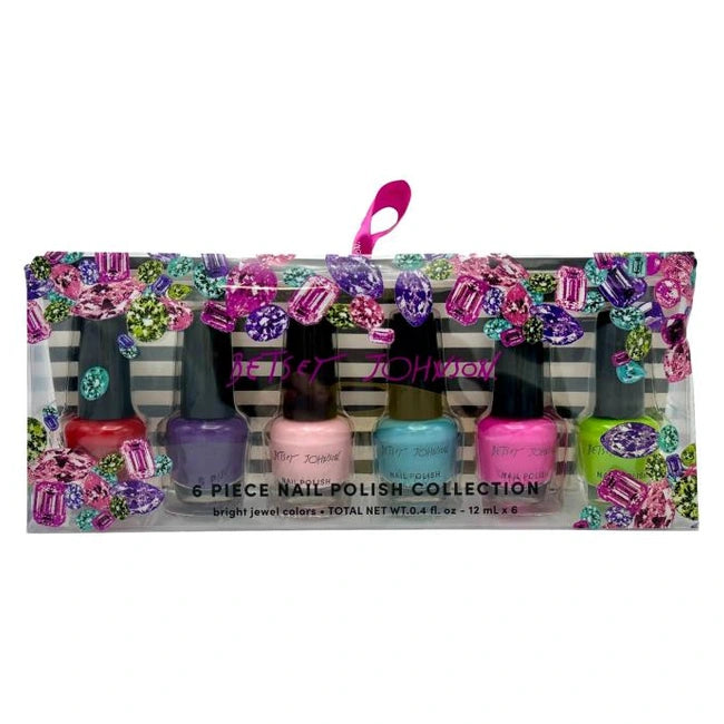 6 PC JEWEL NAIL POLISH SET