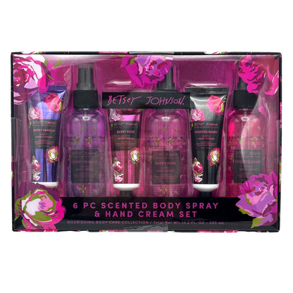 6 PC BODY SPRAY & LOTION SET