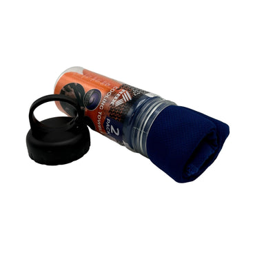 2 PC COOLING TOWELS AND BOTTLE