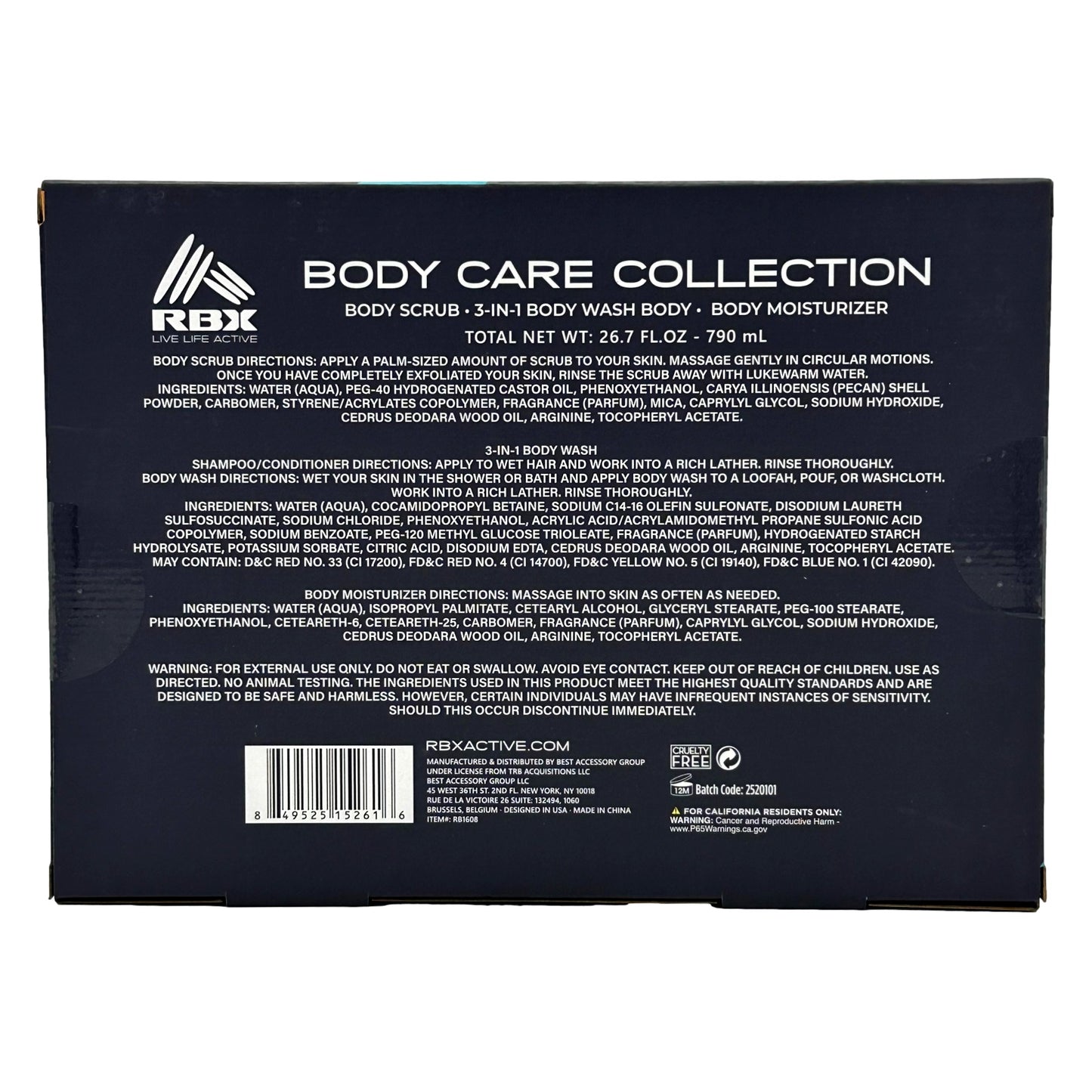 3 PC BOY'S BODY CARE SET