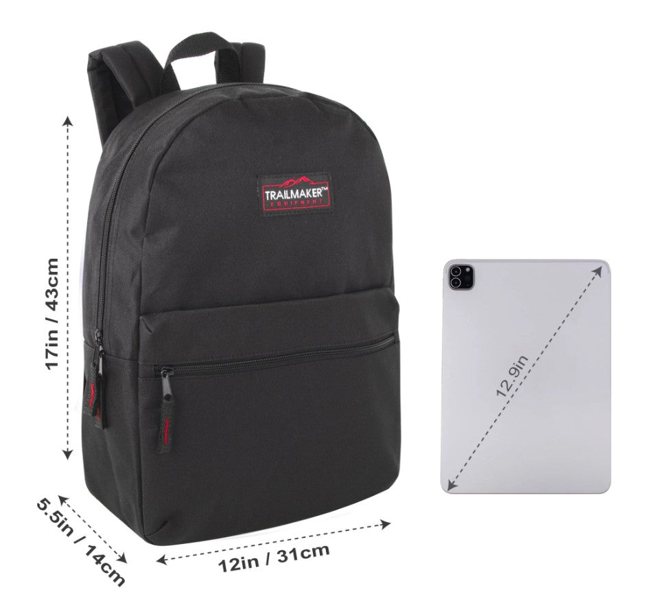 17 IN SCHOOL BACKPACK ASSORTED