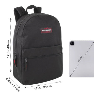 17 IN SCHOOL BACKPACK ASSORTED