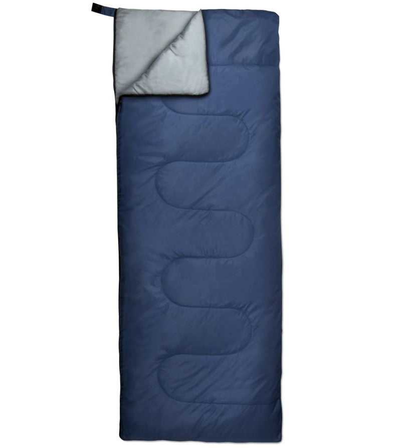 ENVELOPE STYLE SLEEPING BAG WITH STUFF SACK ASSORTED