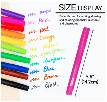 10 CT BROAD TIP MARKERS WASHABLE CLASSIC COLORS