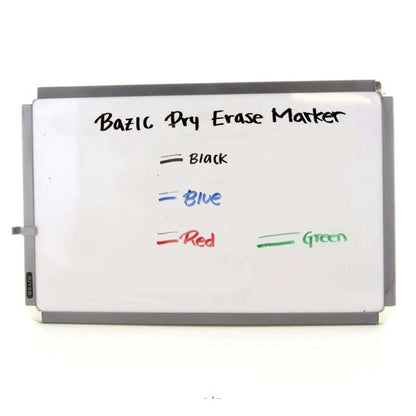 4 CT DRY-ERASE MARKERS CHISEL TIP MULTI-COLOR