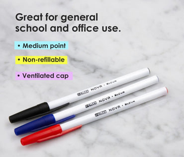 12 CT MIXED STICK PENS