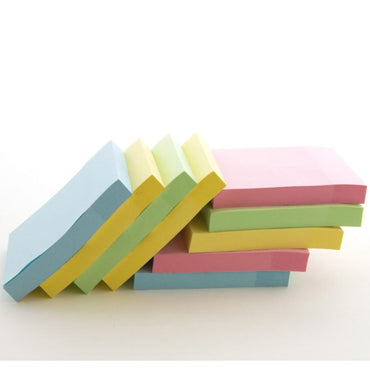 1 PK 100 CT STICKY NOTES 3 X 3 IN ASSORTED