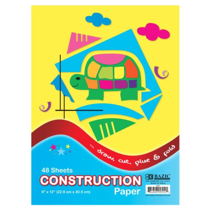 CONSTRUCTION PAPER 48 SHEET 9 X 12 IN