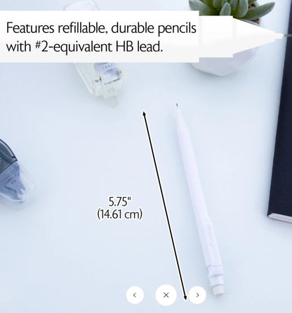 12 CT 0.7 MM MECHANICAL PENCILS ASSORTED NEUTRAL COLOR CASING