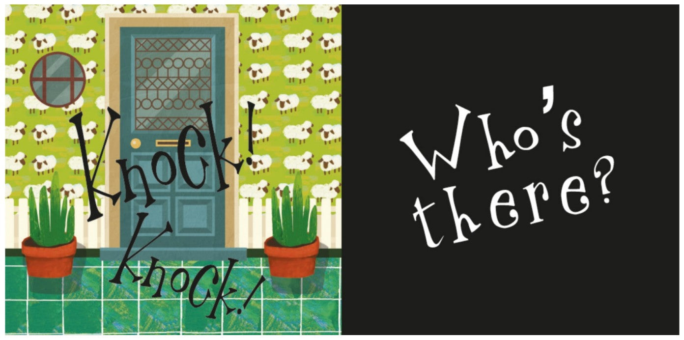 KNOCK! KNOCK! WHO'S IN THERE? HARDCOVER STORY BOOK
