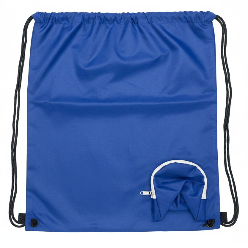 17 IN BLUE CINCH BAG