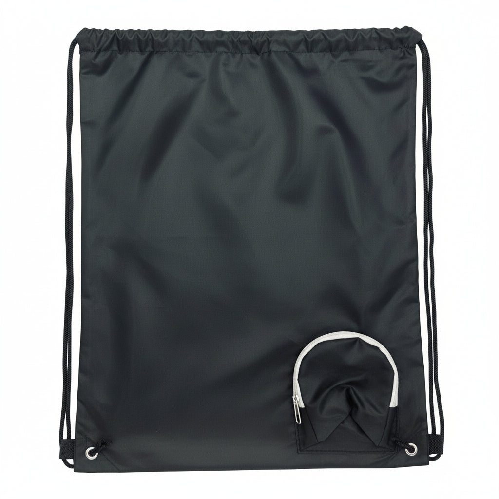 17 IN BLACK CINCH BAG