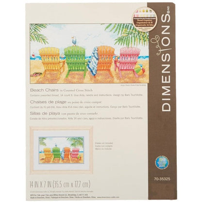 BEACH CHAIRS CROSS STITCH KIT