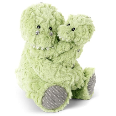 8.5 IN YOU & ME HUGS GREEN DINOSAURS