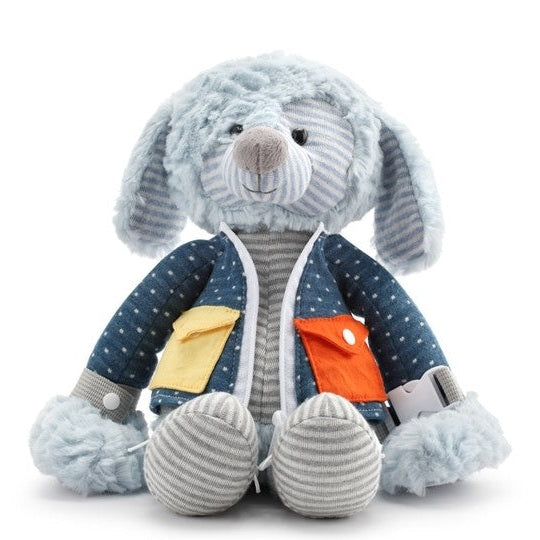 12 IN BUCKLE AND SNAP BUDDIES PIPPIN THE PUPPY PLUSH