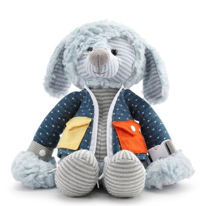 12 IN BUCKLE AND SNAP BUDDIES PIPPIN THE PUPPY PLUSH