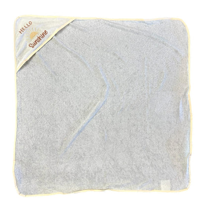 6 PC YELLOW SUNSHINE  HOODED TOWEL SET