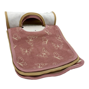 5 PC GIRL'S BIBS ANIMAL PRINTS