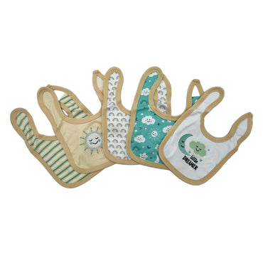 5 PC NEUTRAL BIBS SET LITTLE DREAMER