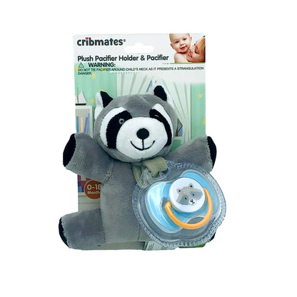 PLUSH ANIMAL PACIFIER HOLDER ASSORTED