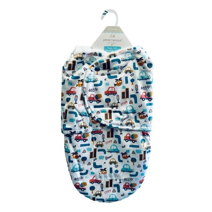 VEHICLE PRINT SWADDLE SACK