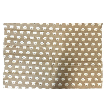 4 PC TEDDY BEARS BURP CLOTH SET