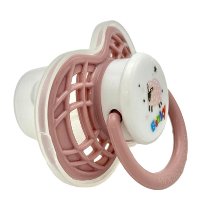 6 - 18M 4 PC SILICONE PACIFIER WITH COVER ASSORTED