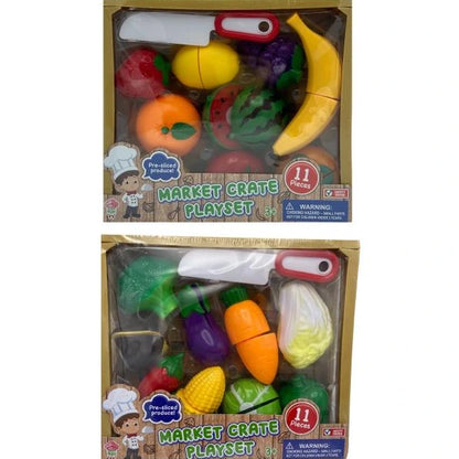 11 PC MARKET CRATE PLAY SET