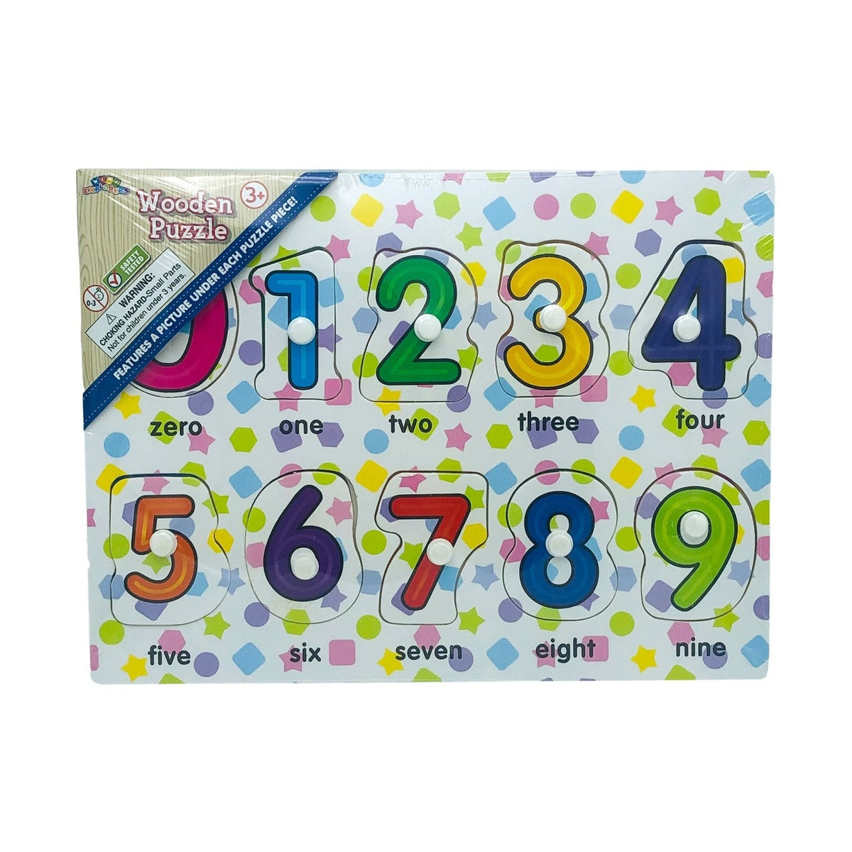 WOODEN PEG LEARNING PUZZLE ASSORTED
