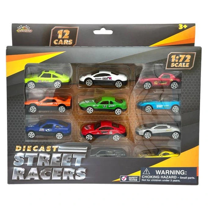 12 PC 1:72 STREET RACERS