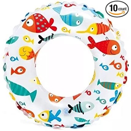 20 IN INFLATABLE SWIM RING ASSORTED