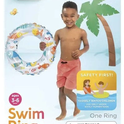 20 IN INFLATABLE SWIM RING ASSORTED