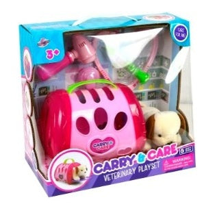 CARRY AND CARE VETERINARY PLAY SET